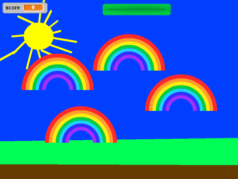 rainbow paddle