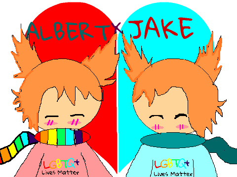 LGBTQ+ LIVES MATTER ~ Jalbert Fanart <3 ~ Albert x Jake
