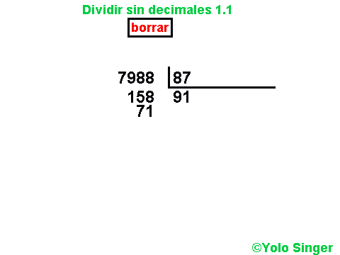 Dividir sin decimales 1.1