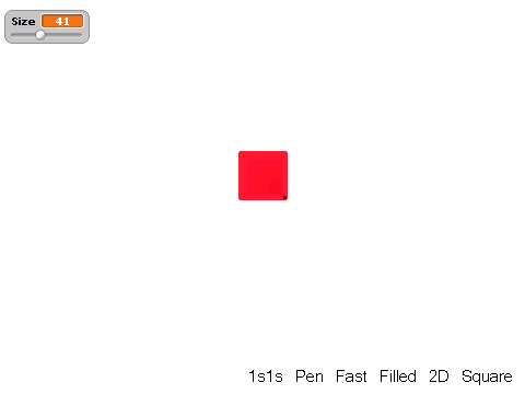 1s1s Pen Fast Filled 2D Square