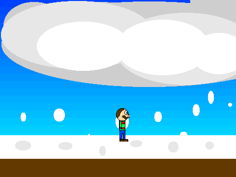 Add yourself in the snow