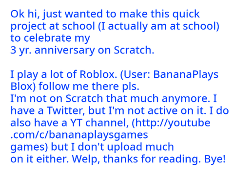 3 Year Anniversary