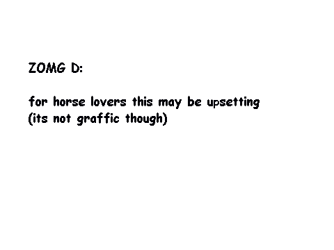 poor horse