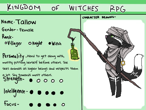 Kingdom of Witches RPG Tallow