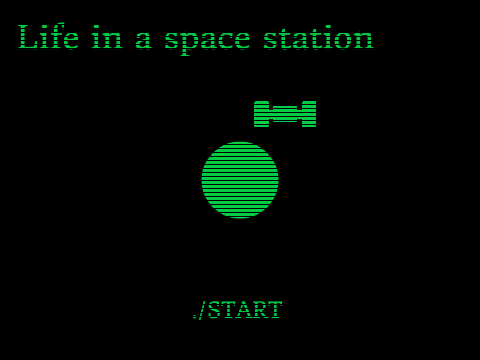Life in a space station