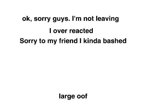 heyyyy, um sorry guys