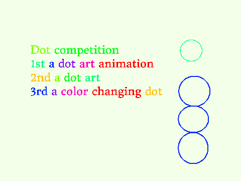 Dot Art Comptition!!!