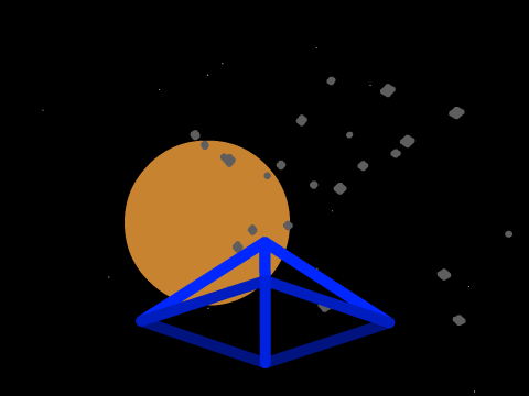 Space Flight 3D Test