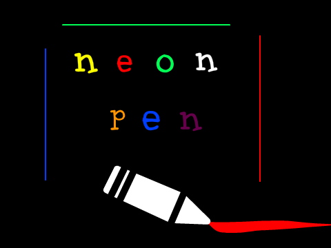 neon pen