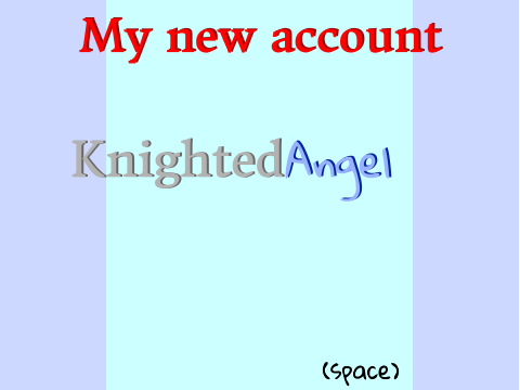 My new Acount 