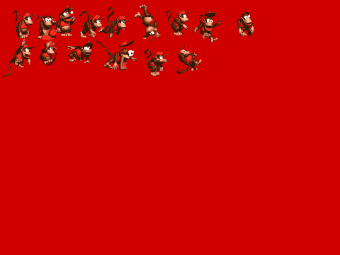 Diddy Kong Sprites
