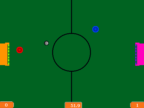 Air hockey with perfect AI