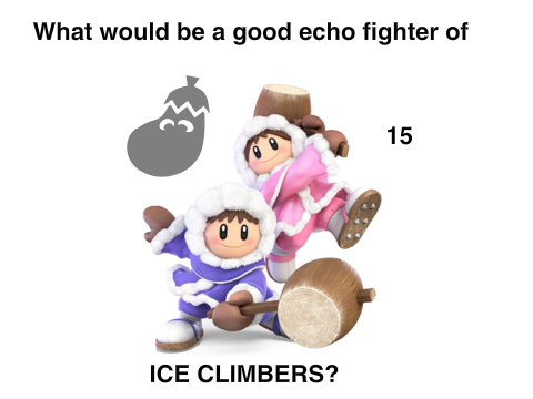 Ice Climbers Echo Fighter Idea