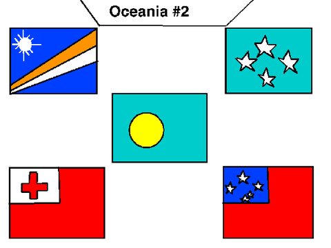 Oceanian flags #2 Spinning