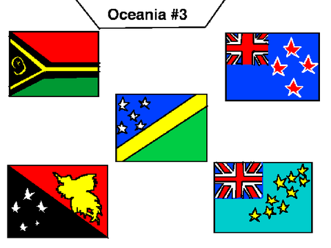 Oceanian flags #3 Spinning