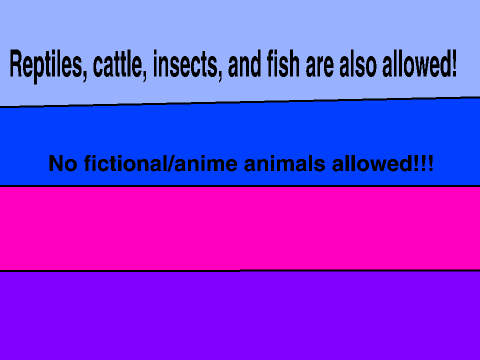 Animals allowed for animal games!