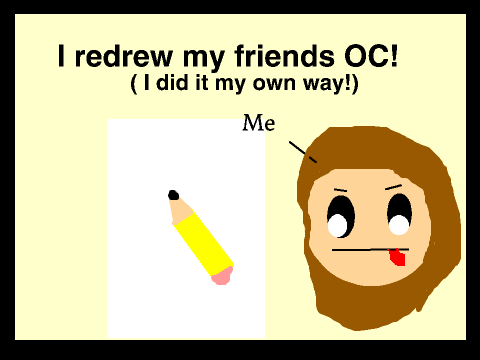 I Redrew ur OC