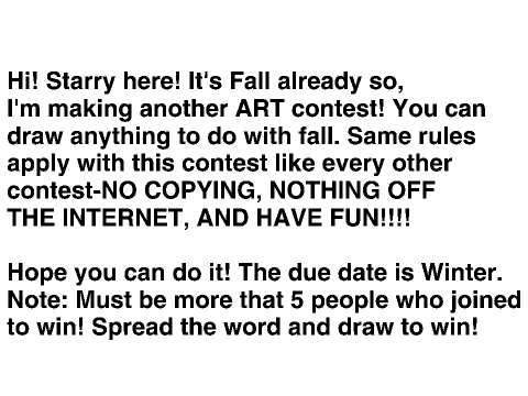 Fall Art Contest-Open