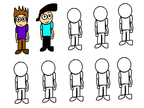 Colorir os bonecos!! remix