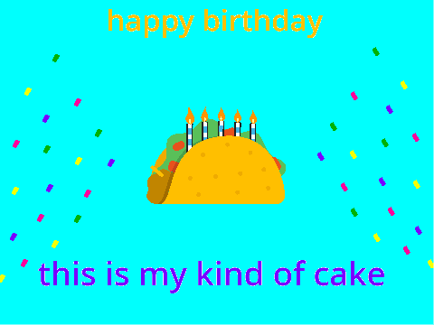 happy birthday to me