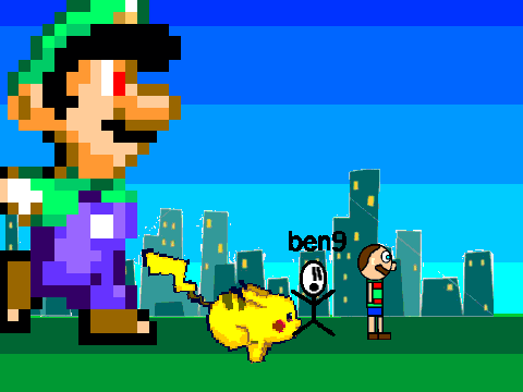 add yourself running from giant weegee (2)