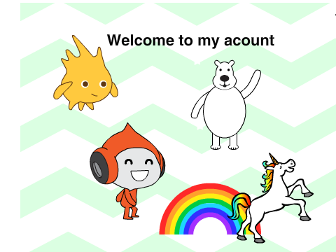 welcome to my acount