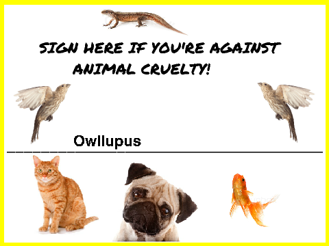 Sign Here If You're Against Animal Cruelty remix