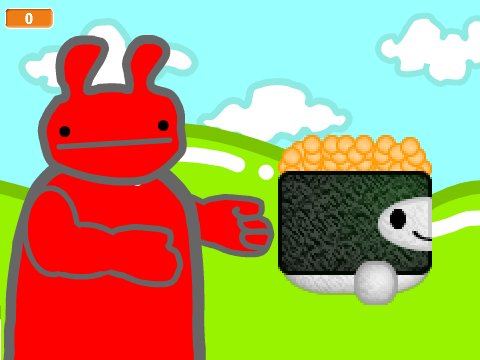 Rainbow Whack the sushi!