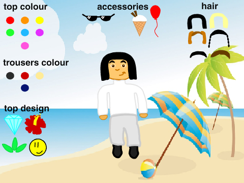 Beach Party Dress-up Game - entry