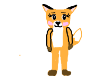 elarso27's hand drawn fox! - embarrassed.