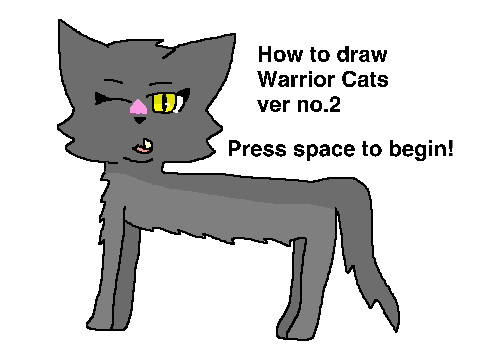 How to draw a Warrior Cat 2