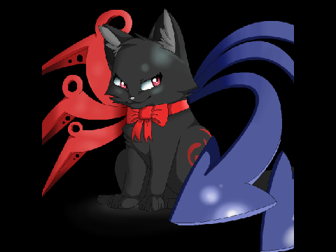 Nue Houjuu as a cat =^. .^=