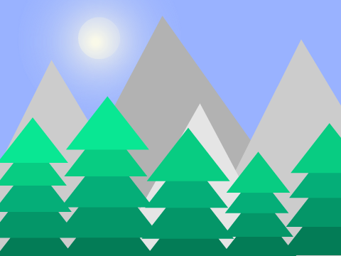 mountainside || a parallax