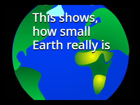 How small Earth really is