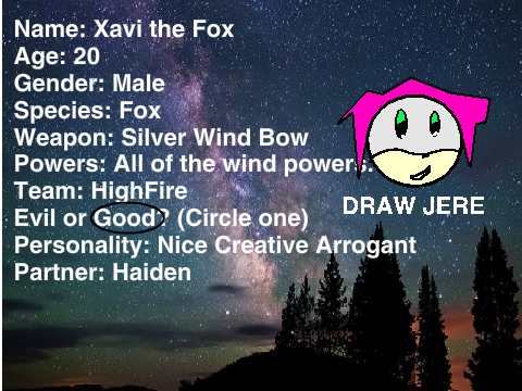 Stars Of the Night RPG Xavi