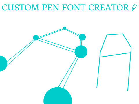 Custom Pen Text Font Creator