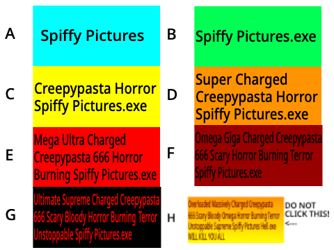 Spiffy Pictures.EXE Buttons