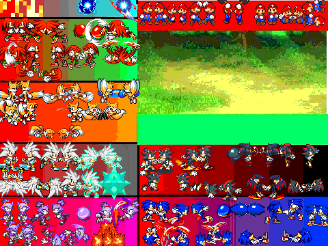 sonic,shadow Mario and sliver scene creator