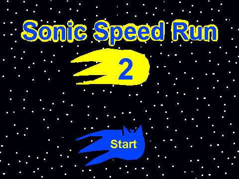 Sonic Speed Run 2 -Title screen prototipe 1