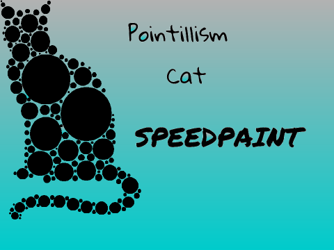 Pointillism Cat Speedpaint