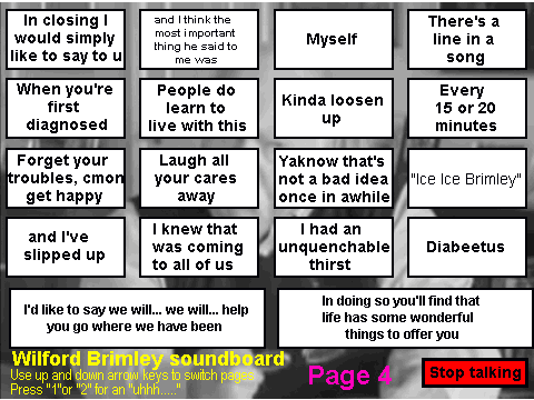 Wilford Brimley DIABEETUS Soundboard