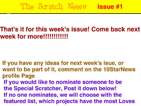 The Scratch News-ISSUE #1