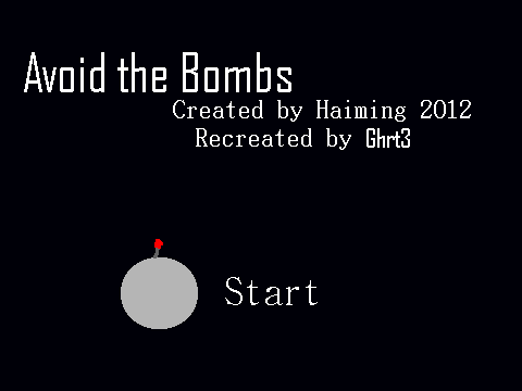 Avoid the bombs recreation