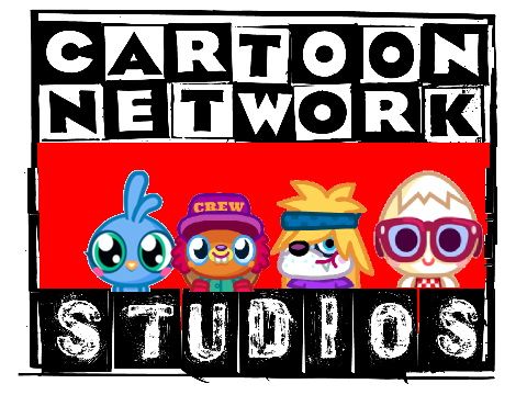 Chirpy's World Cartoon Network Studios logo (white and red)