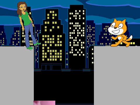 Abby Pushes Pussycat Tiger Off The rooftop/grounded