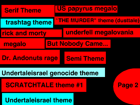 songs :) (Updated with DELTARUNE songs)