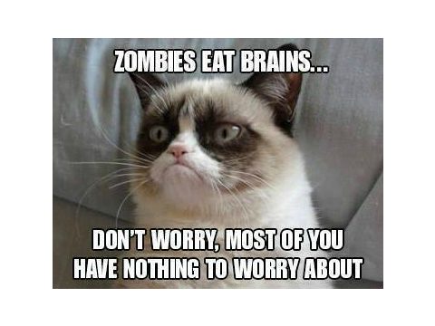 GRUMPY CAT ZOMBIE MEME >.<