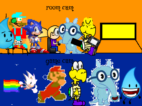 Add yourself playing Mega man X! Make sniffles have the controller like you haras5. remix remix