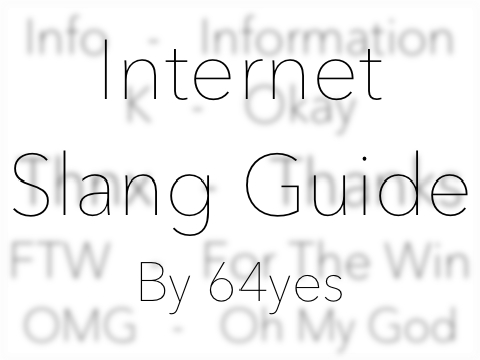 Internet Slang Guide