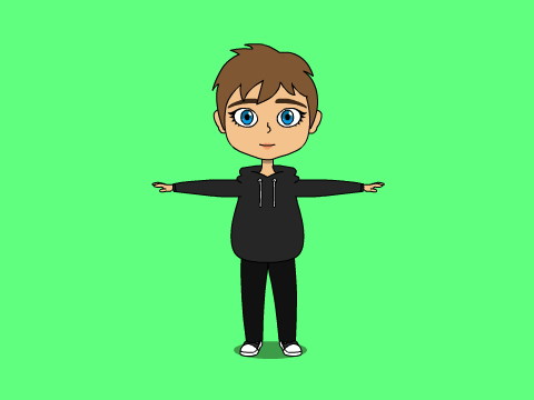 t pose
